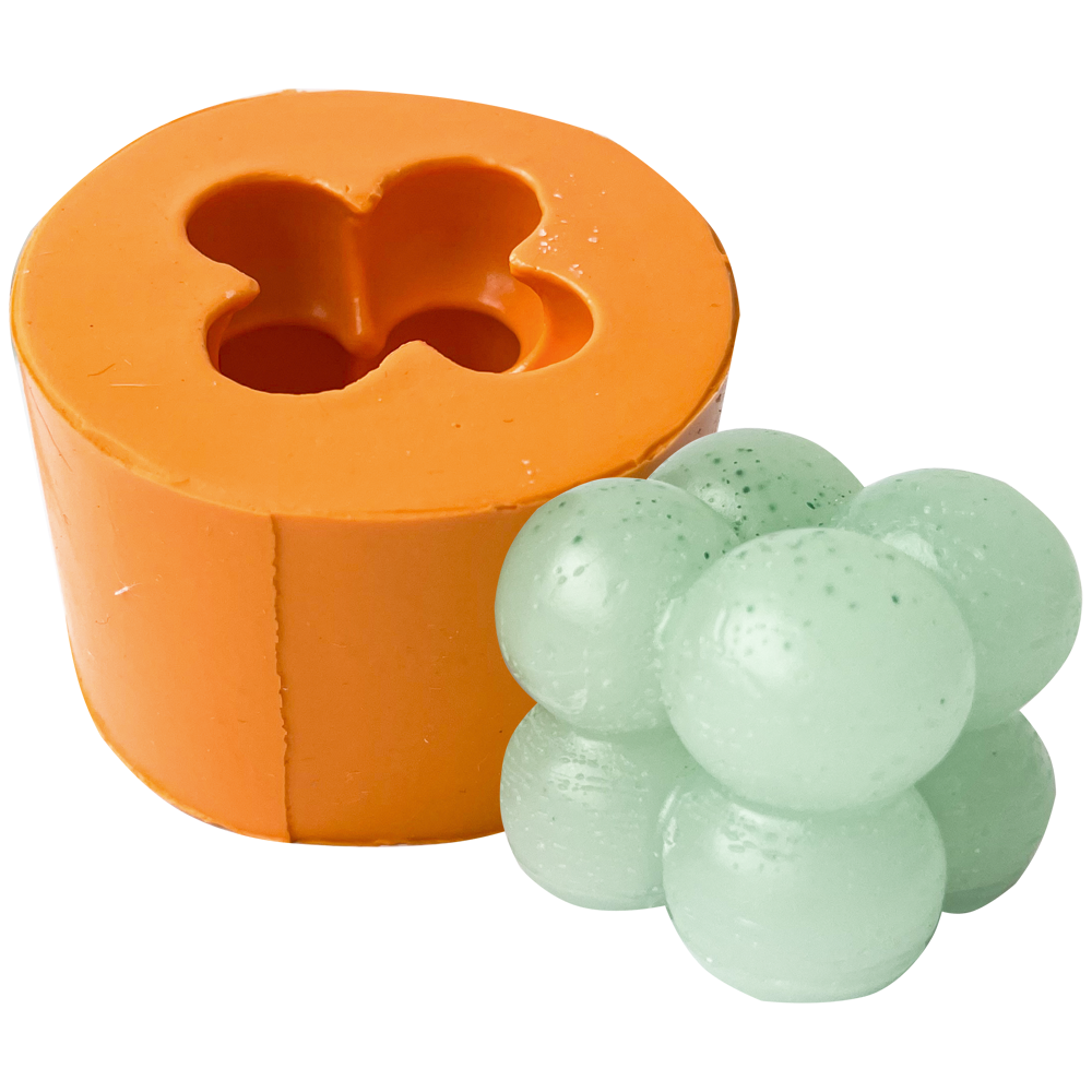 Molde De Silicone Vela Bubble Mini