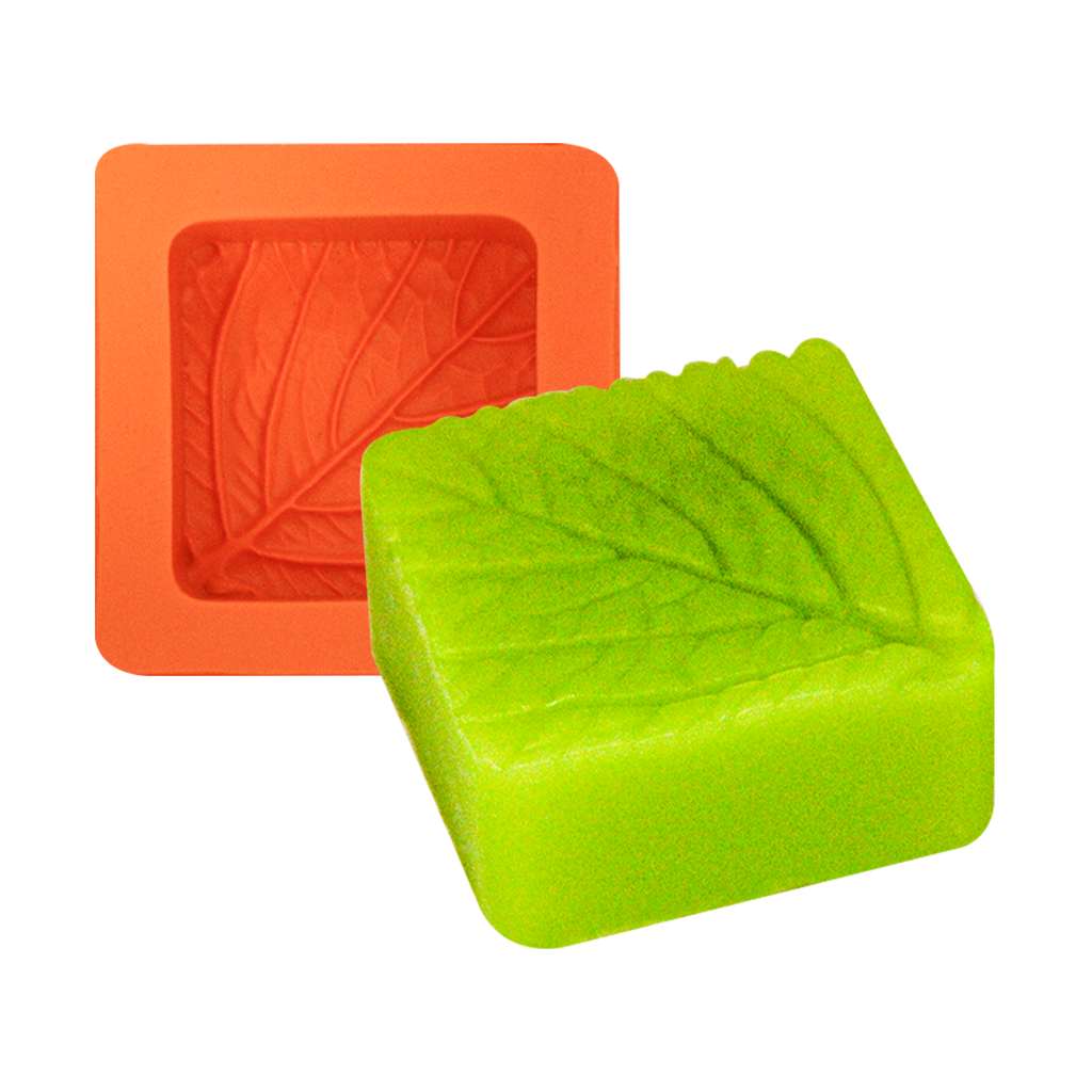 Molde de Silicone Sabonete Folha