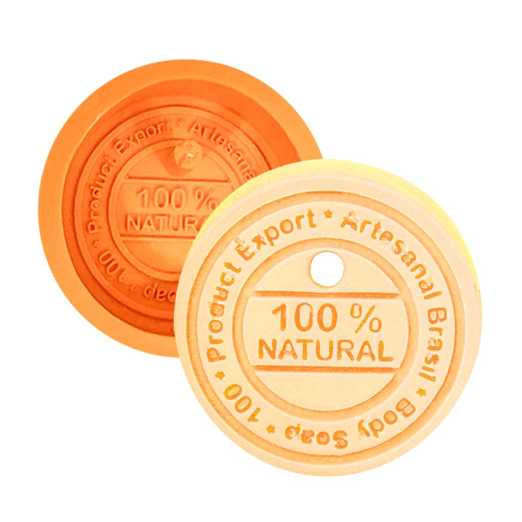 Molde de Silicone 100% Natural com Furo