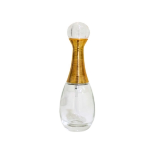 Vidro Jade 20ml Com Sobretampa Ouro
